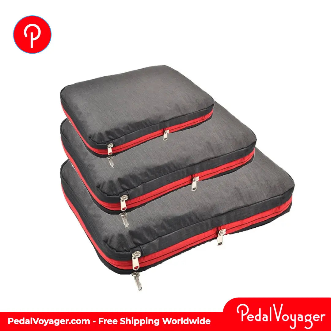 PedalVoyager Compression Packing Cubes: Space-Saving Luggage Organizers for Brompton Riders PedalVoyager