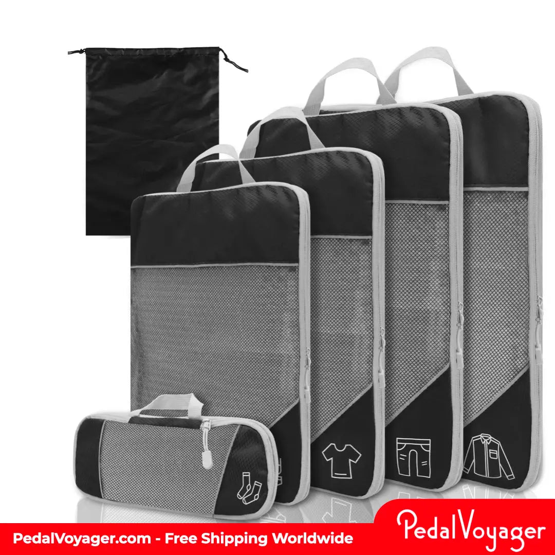 PedalVoyager Compression Packing Cubes for Brompton Cyclists PedalVoyager