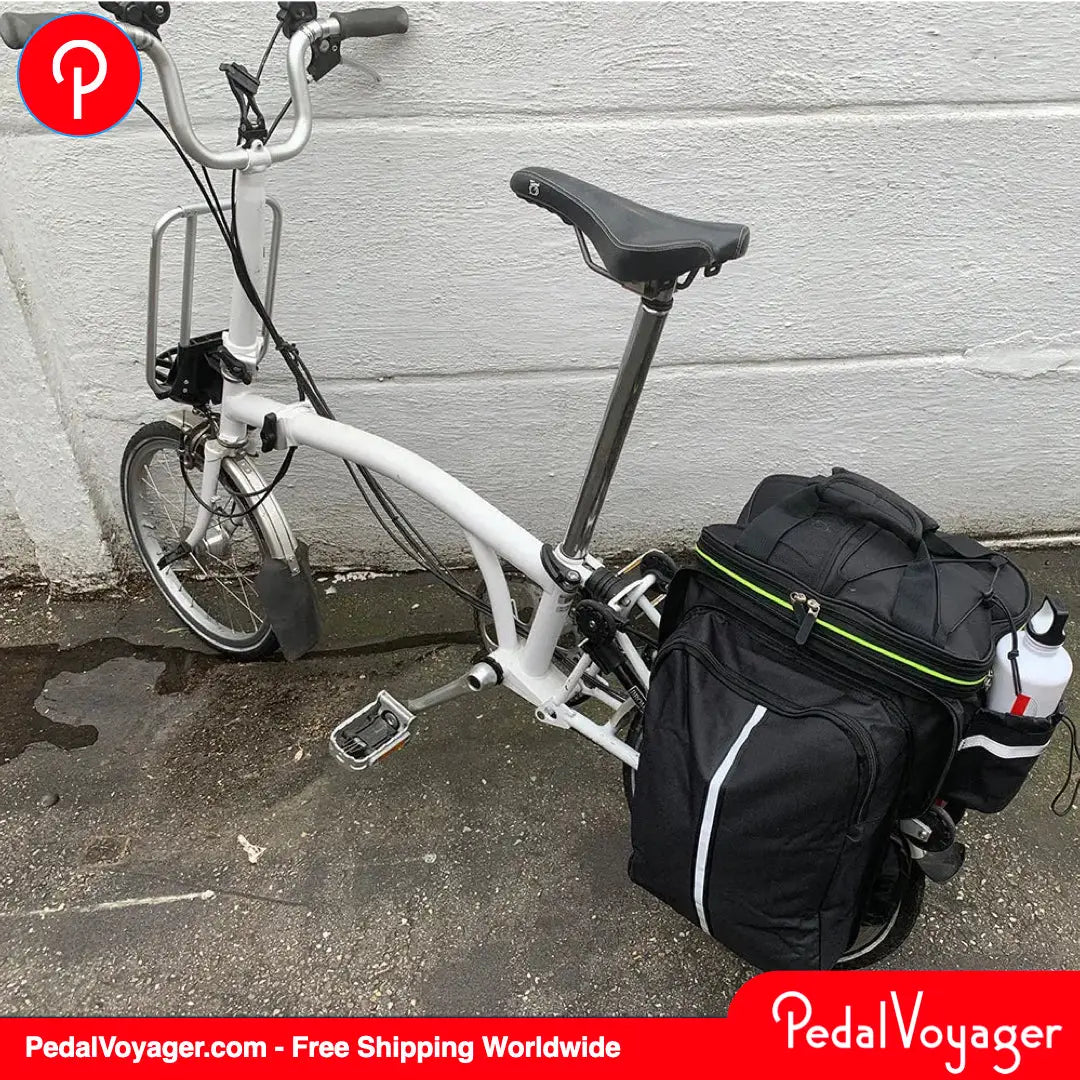 Brompton Waterproof Rear Rack Luggage from PedalVoyager PedalVoyager