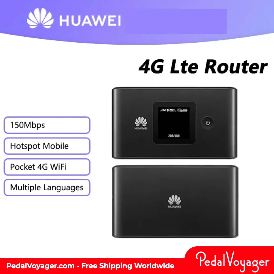 Unlocked HUAWEI 4G Router Wireless Wifi Portable Modem Hotspot Digital Nomad Boutique