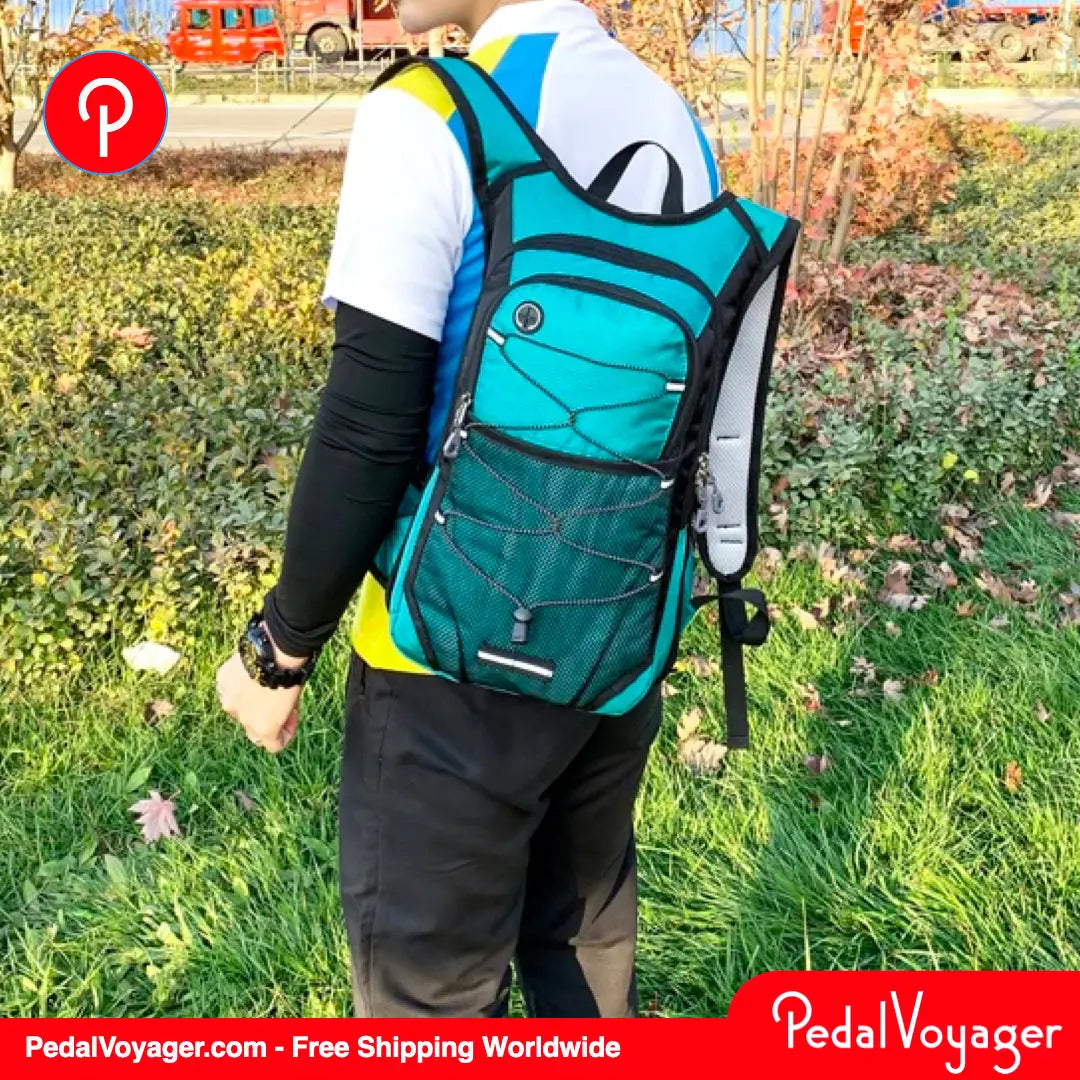 Discover Adventure with PedalVoyager's Rugged Hydration Pack PedalVoyager